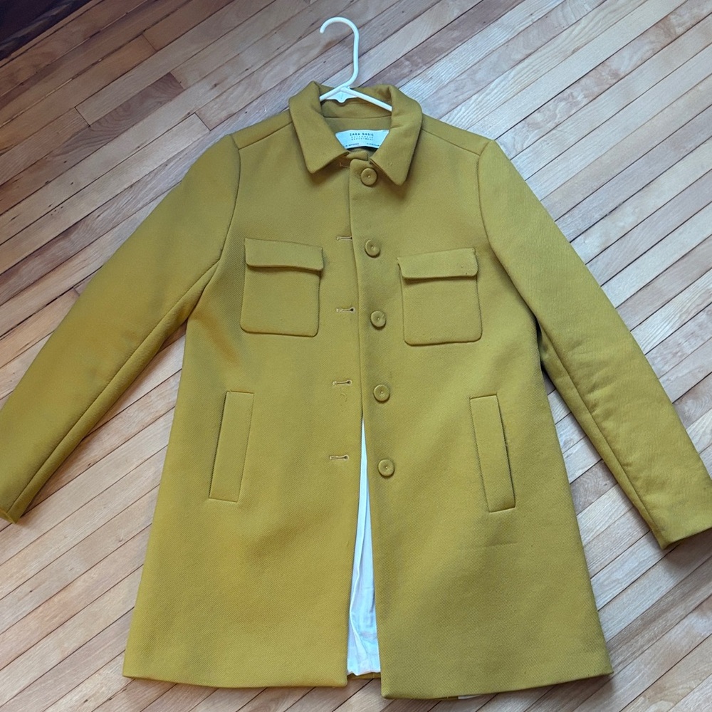 Women's Zara Mustard Coat